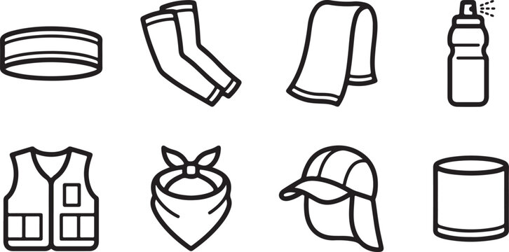 Isometric travel accessories flat vector icons set Vector