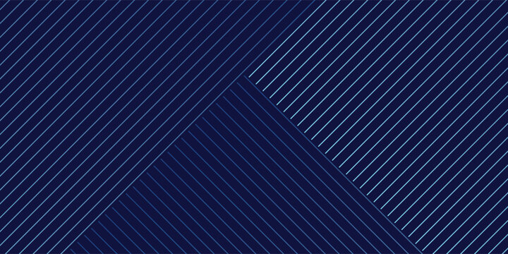 Blue diagonal lines background technology. Slanted parallel blue stripes wallpaper. Futuristic technology concept.