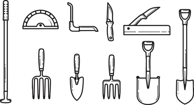 Collection of kitchen utensils vector icons set isolated Vector
