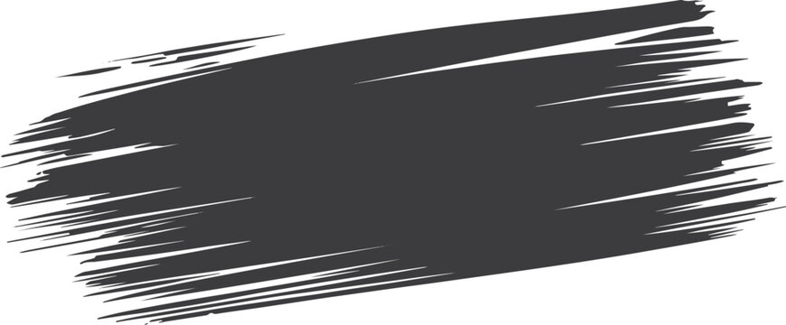 Wide dark gray horizontal paint brush stroke