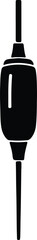Silhouette vector of a fishing float bobber design © AbuSadat