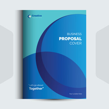 Corporate Business Proposal Cover Design Template concept