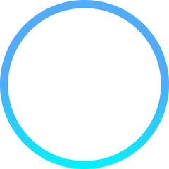Obraz premium Modern circular UI element with blue gradient ring