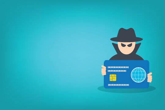 Credit Card Fraud And Online Payment Scam Cybercrime Vector Illustration