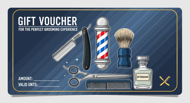 Barber tools and shaving kit.