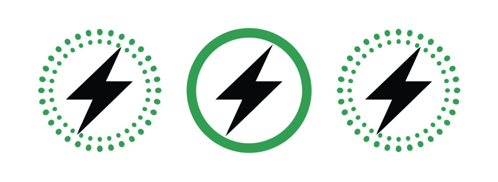 Wireless charging icon set, vector collection of battery power, energy transfer, and mobile charging symbols in multiple styles for web, UIUX, app, and animation design