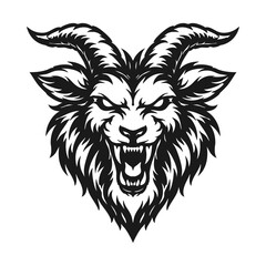 Fototapeta premium Vector tribal goat logo