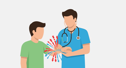 Obraz premium Doctor Explaining Health to Patient.