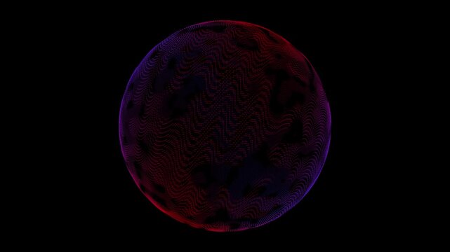 Abstract colorful circular pattern with intricate details on black