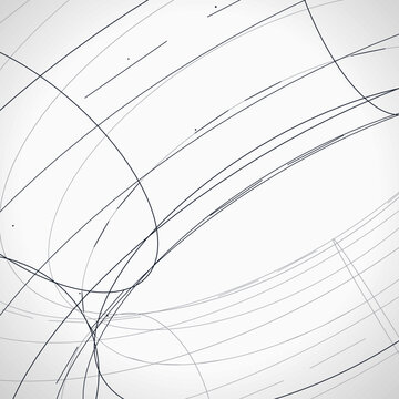Futuristic Geometric Wire Torus Illustration
