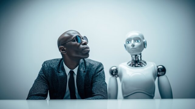 Robot Coworker AI Agent in Workplace Automation