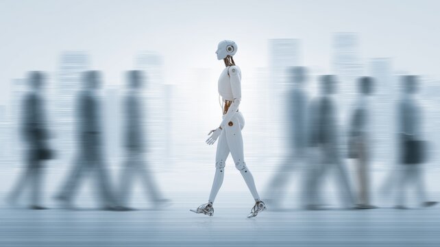 Human Workers and Robot Coworker in Automated Workplace