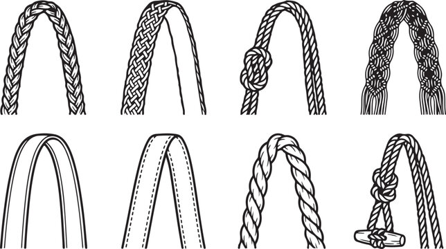 Four pairs of human legs walking in different styles black and white vector illustration Vector