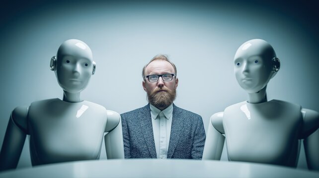 Robot Coworker AI Agent in Workplace Automation