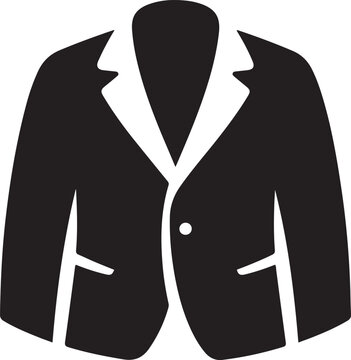 jacket icon or logo isolated sign symbol vector illustration. Black icon silhouette vector