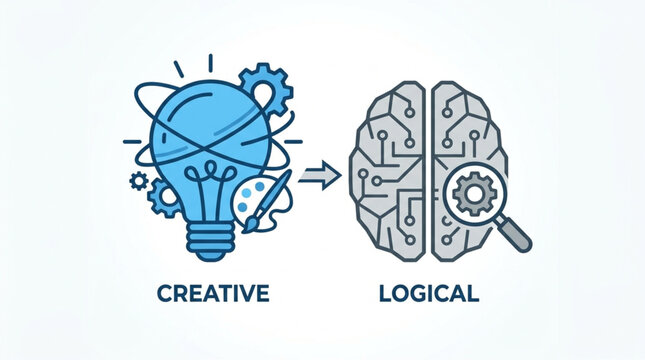 Creative Idea Transforms into Logical Thinking Process.