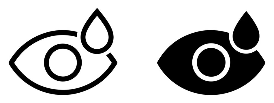 eye irritation medical symptom icon