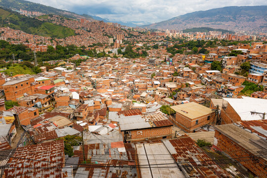 Medellin cityscape view showcasing urban landscape