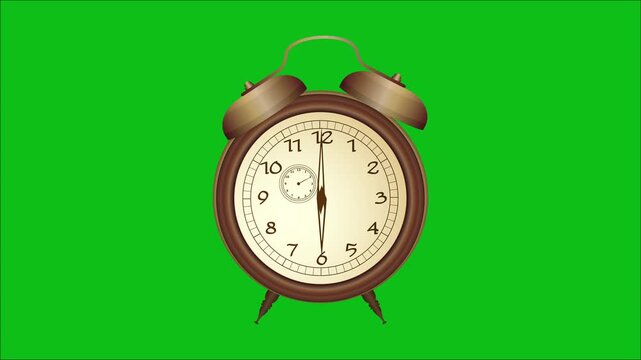 green alarm clock