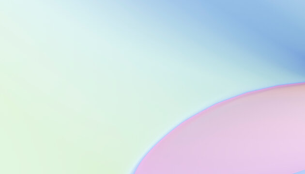 Soft pastel gradient background with blurred light and curve