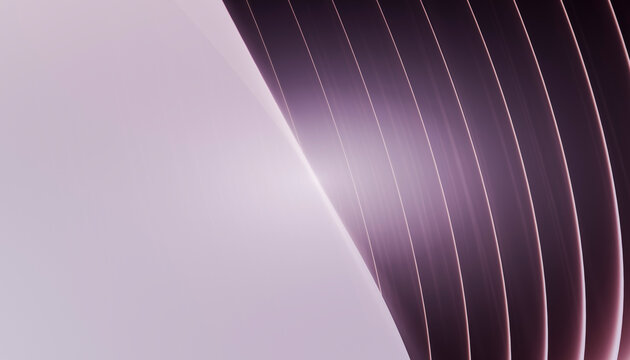 Colorful reflective geometric arcs in modern abstract design