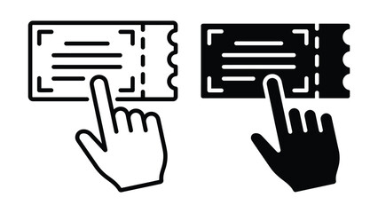 Fototapeta premium Hand interacting with digital interface options
