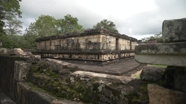 View of Polonnaruwa Archeological Ruins near Dambulla, Matale District, Sri Lanka, Asia