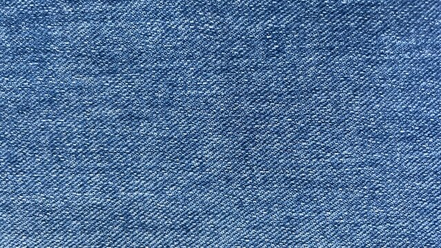 Blue Denim Fabric Texture Background