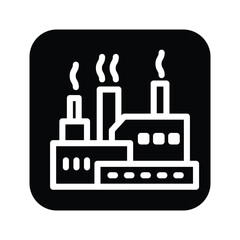 Fototapeta premium industry solid icon vector design good for web or mobile app