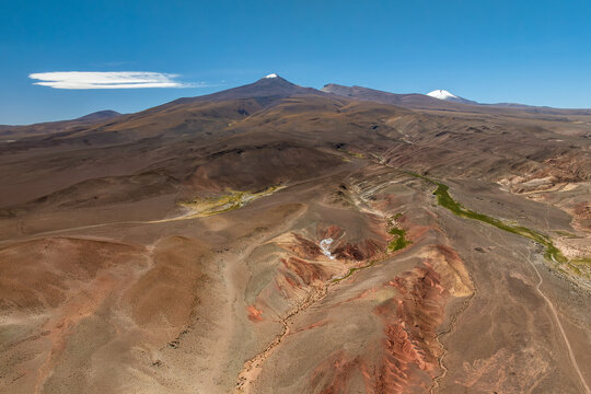 Expansive view of La Puna's high-altitude desert landscape