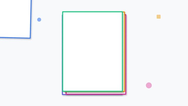 modern 3d stacked paper layers shadow animation