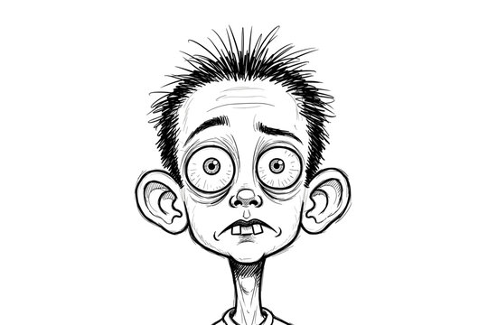 Cartoon Character with Big Eyes