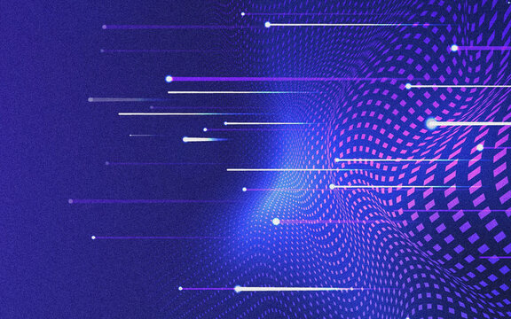 Abstract cosmic data streams in deep space pixelation