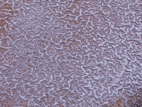 Salt texture of Janubio salt flats in Lanzarote