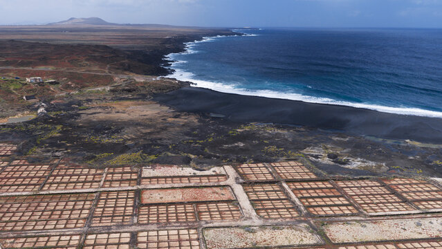 Scenic view of Janubio Salt Flats and coastal beauty