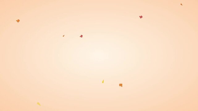 Minimal Floating Autumn Leaves Nature Background Loop