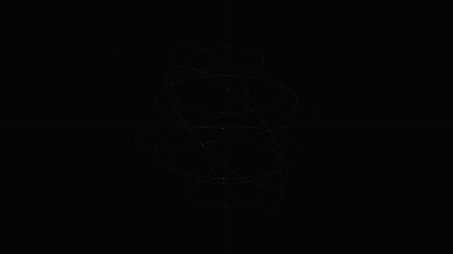 minimal 3d line art contour motion background
