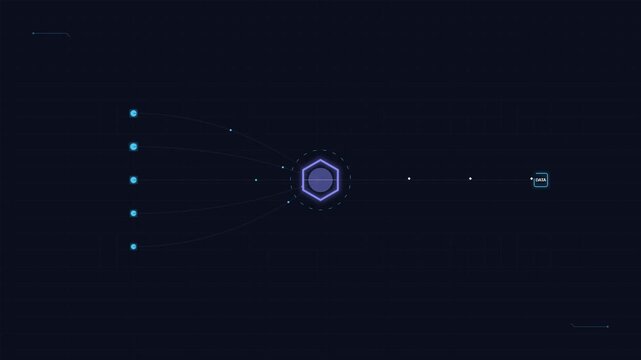 machine learning algorithm data process ai animation
