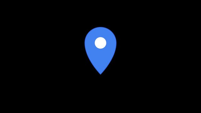 location pin map gps navigation digital tracking animation