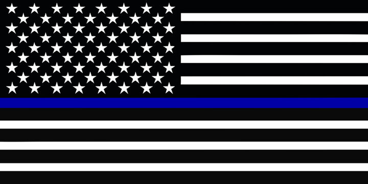 thin blue line flag american flag with blue stripe