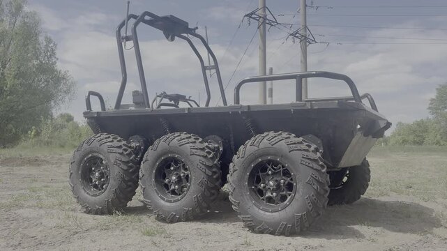 Unmanned ground robots operated by the Ukrainian military