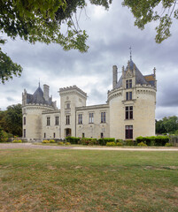 Obraz premium Breze Castle (Chateau de Breze), UNESCO World Heritage Site, Pays de la Loire, France