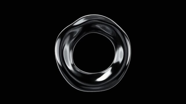 Abstract Liquid Black Ring Motion