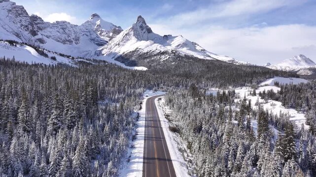 Highway 93, Icefields Parkway, Jasper National Park, Alberta, Canada