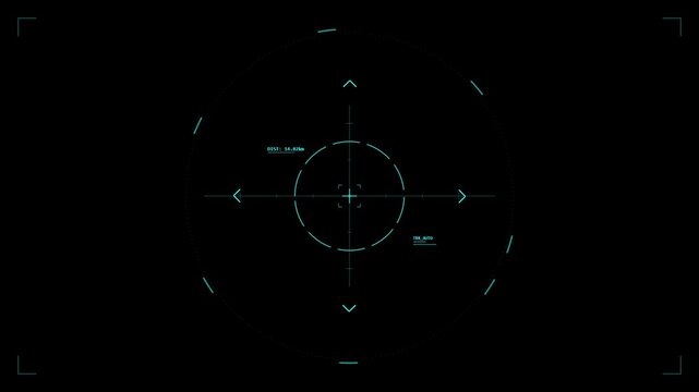 High Tech Target Scope Reticle Animation Overlay