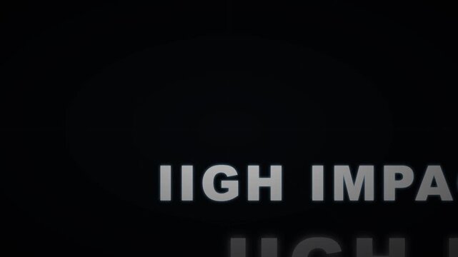 High Impact Business Headline Zoom Text Animation