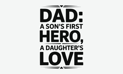 Obraz premium Fatherhood Quote Typography Design on Blackboard with Chalk Text for Inspiration