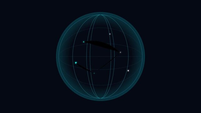 global digital network connection world communication loop animation
