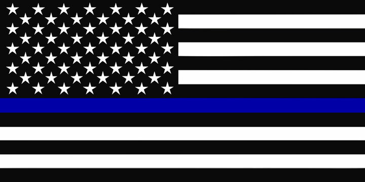 thin blue line flag american flag with blue stripe