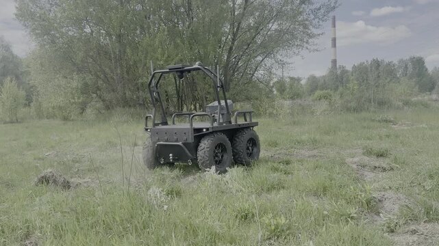 Unmanned ground robots operated by the Ukrainian military
